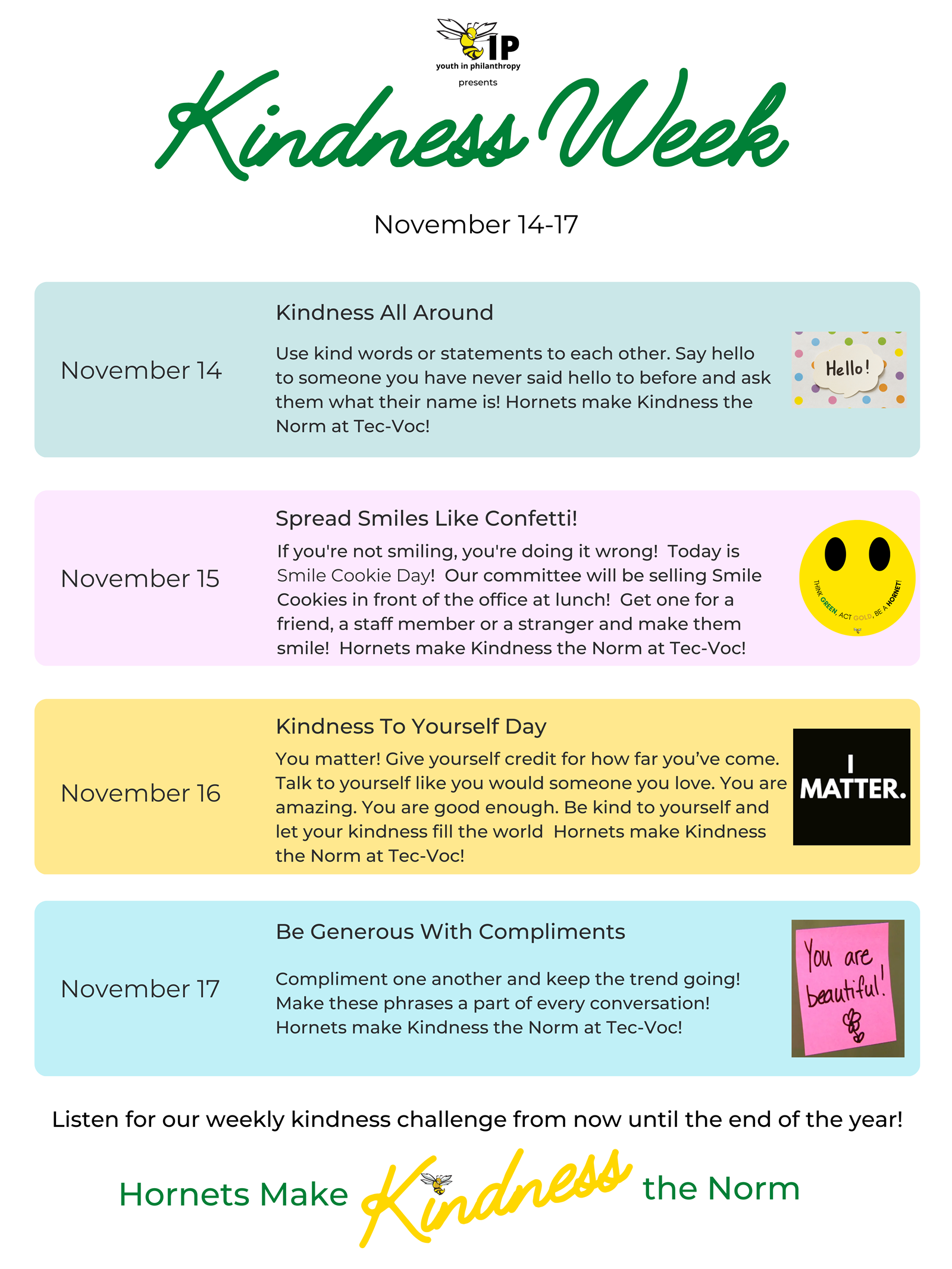 Kindness Week - November 14 to 17